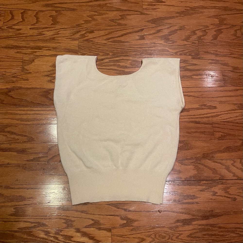 VINTAGE Alicia brand, ladies S, cream-color sweater top